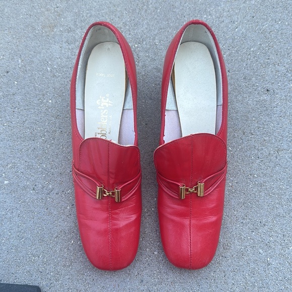 Vintage Red heel loafer - Picture 4 of 8